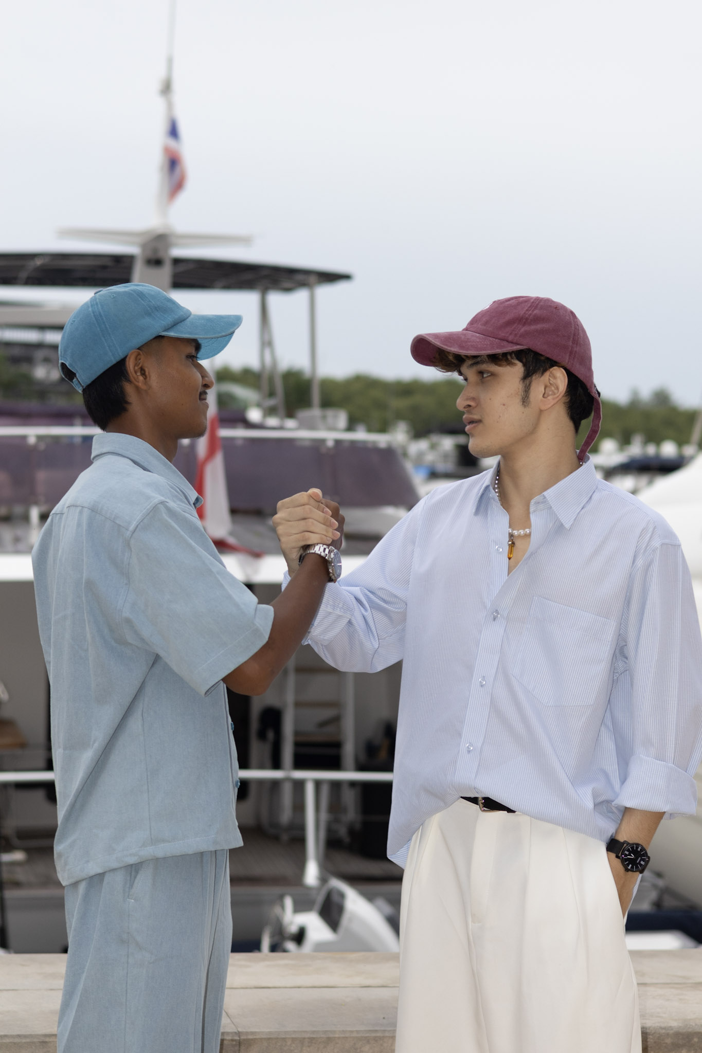 Thai artisan crafting LAKHEY garments